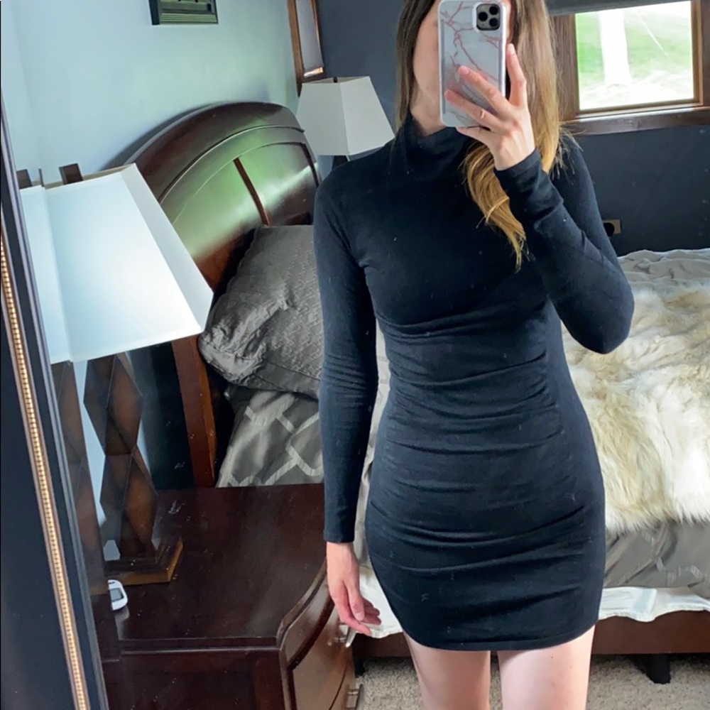 Express Turtle Neck Long Sleeve Mini Dress, Size Small